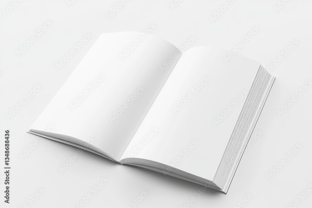 Gatefold Brochure Mockup. Blank White Paper Design Template for Business Cards and Notes Gatefold Brochure Mockup. Blank White Paper Design Template for Business Cards and Notes