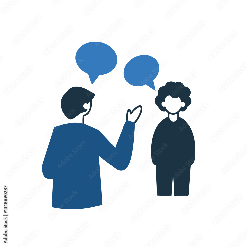 Business conversation between two professionals Business conversation between two professionals
