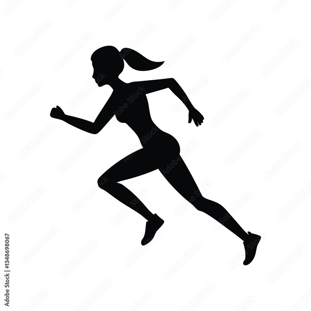 running girl silhouette art running girl silhouette art