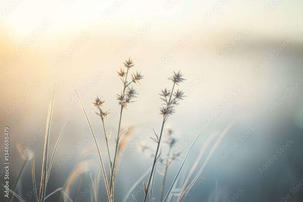 Obraz premium Pastel-toned nature captures the essence of spring's beauty.