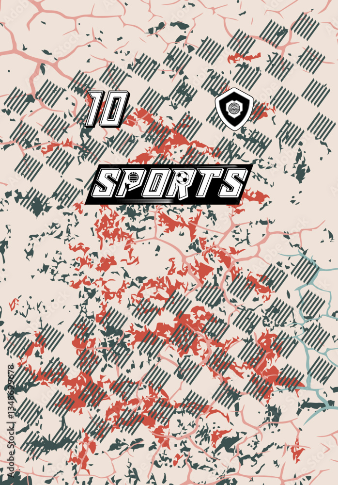 Obraz premium Dynamic Jersey Collection High Quality Sportswear Vibrant Color Football Soccer Basketball Esports Futuristic Trendy Athletic Apparel
