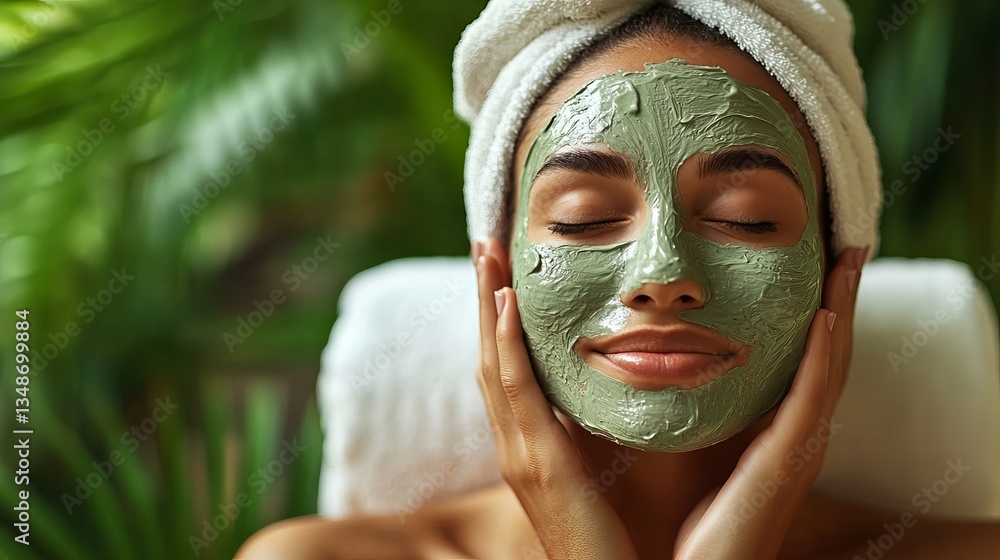 A Serene Sanctuary Where a Woman Reclined in a Tranquil Oasis, Surrounded by Soft Light and a Deep Sense of Peaceful Escape A Serene Sanctuary Where a Woman Reclined in a Tranquil Oasis, Surrounded by Soft Light and a Deep Sense of Peaceful Escape