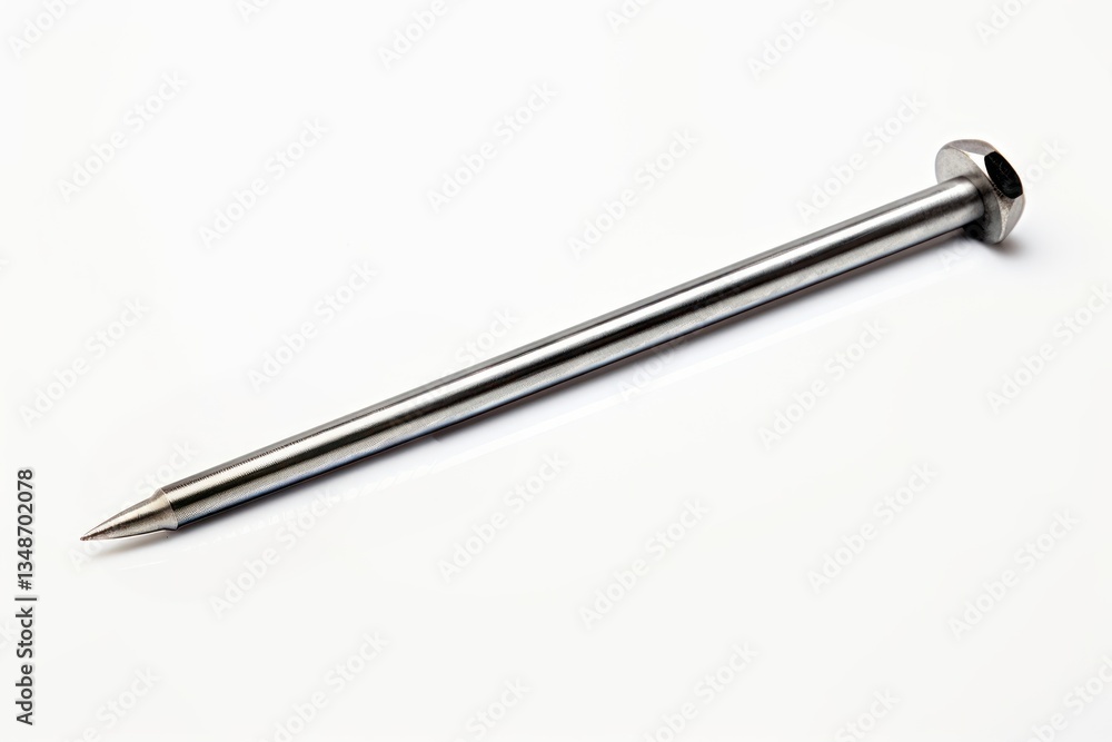 Nail metal blade white background. Nail metal blade white background.