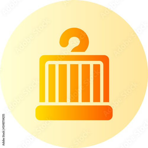 bird cage gradient icon
