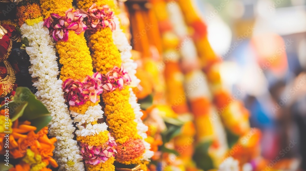 Fototapeta premium Vibrant Floral Decorations for Celebrations