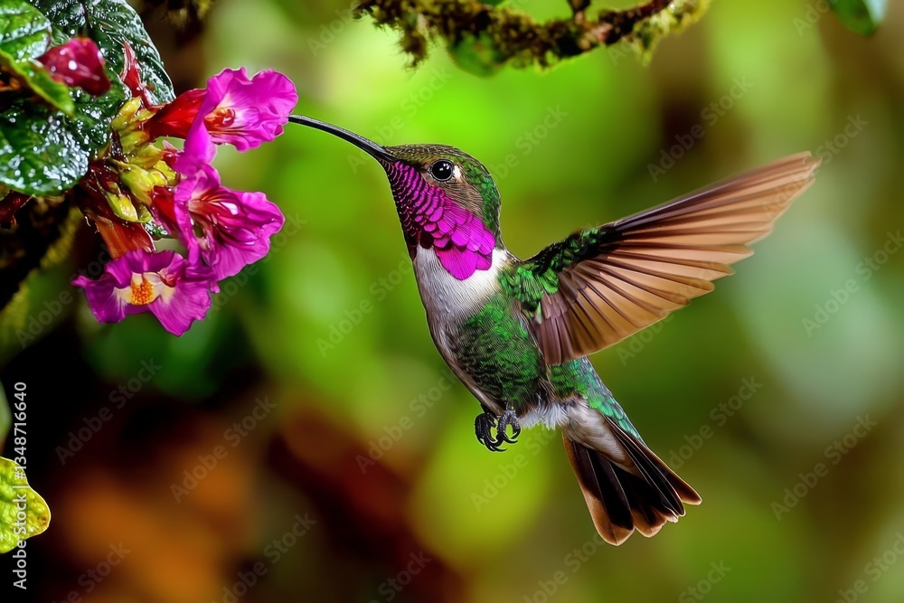 Fototapeta premium Jungle wildlife scene showcasing nature's beauty in Costa Rica.