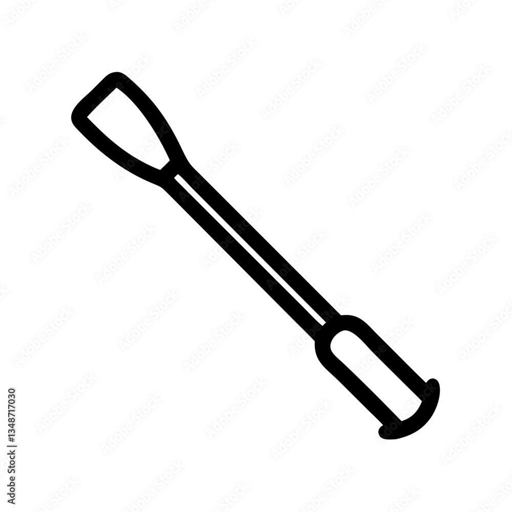 Rowing Oar Icon on White Background Rowing Oar Icon on White Background