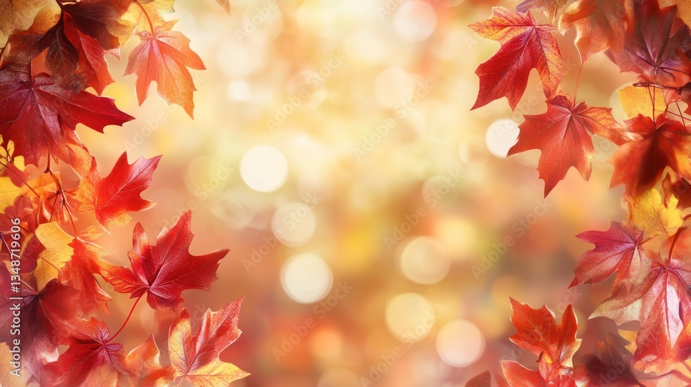 Autumn leaves bokeh background, fall colors, nature Autumn leaves bokeh background, fall colors, nature