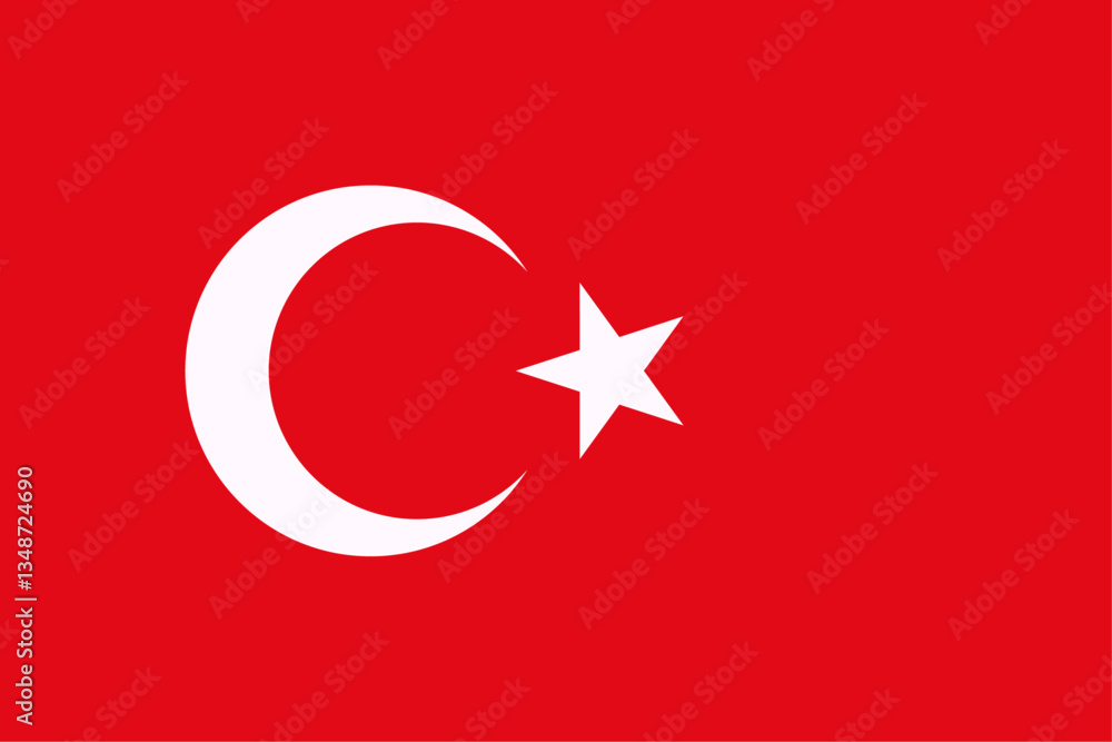 Obraz premium Flag of Turkey