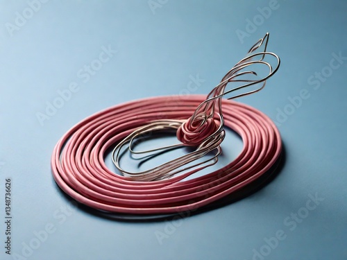 Circle wire on the table