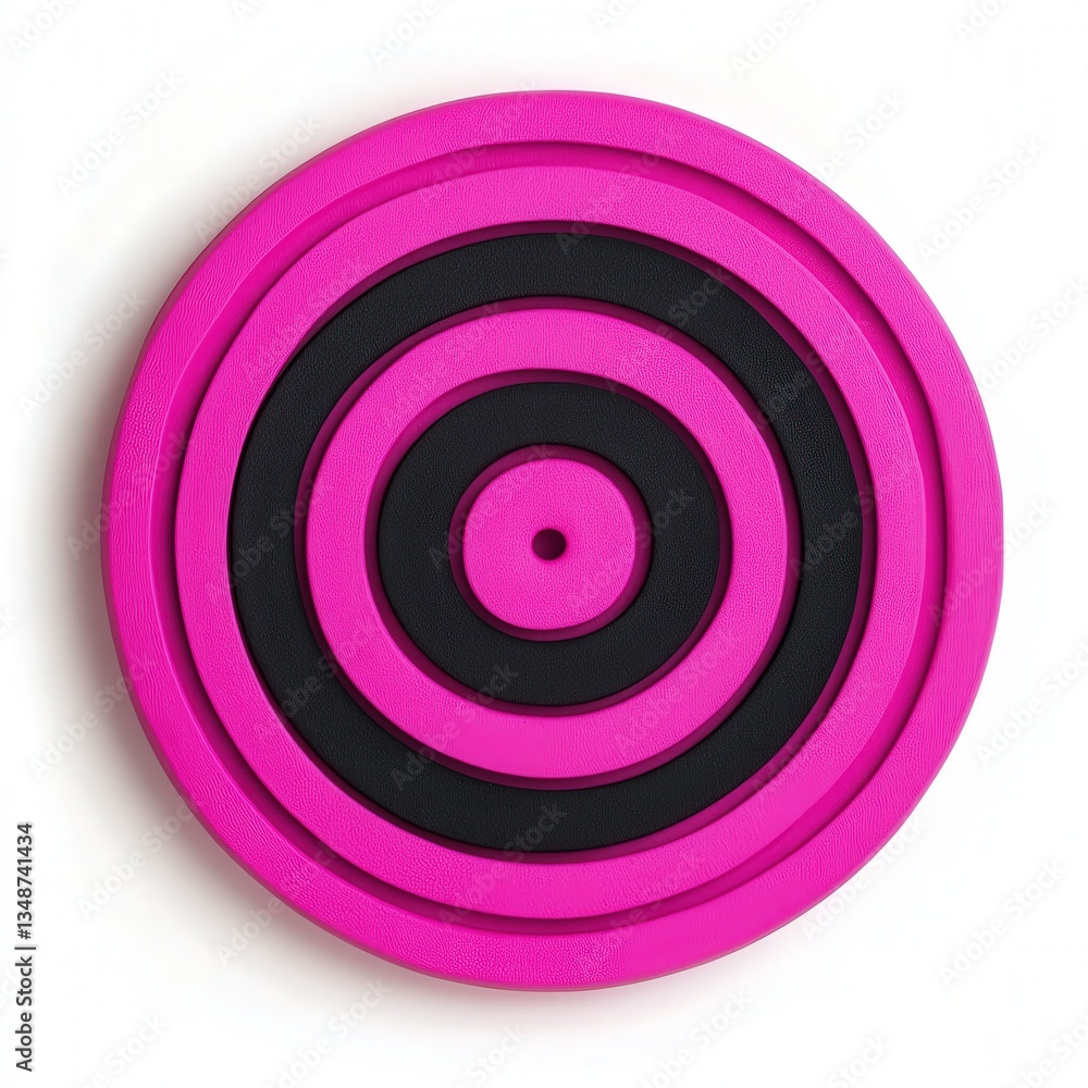 Pink and Black Target: Textured Circular Design Pink and Black Target: Textured Circular Design
