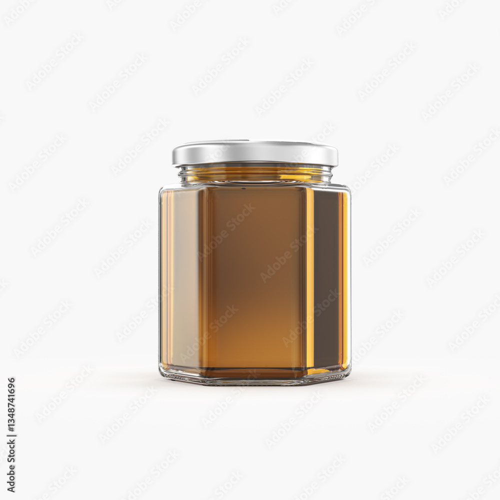 glass jar with honey glass jar with honey