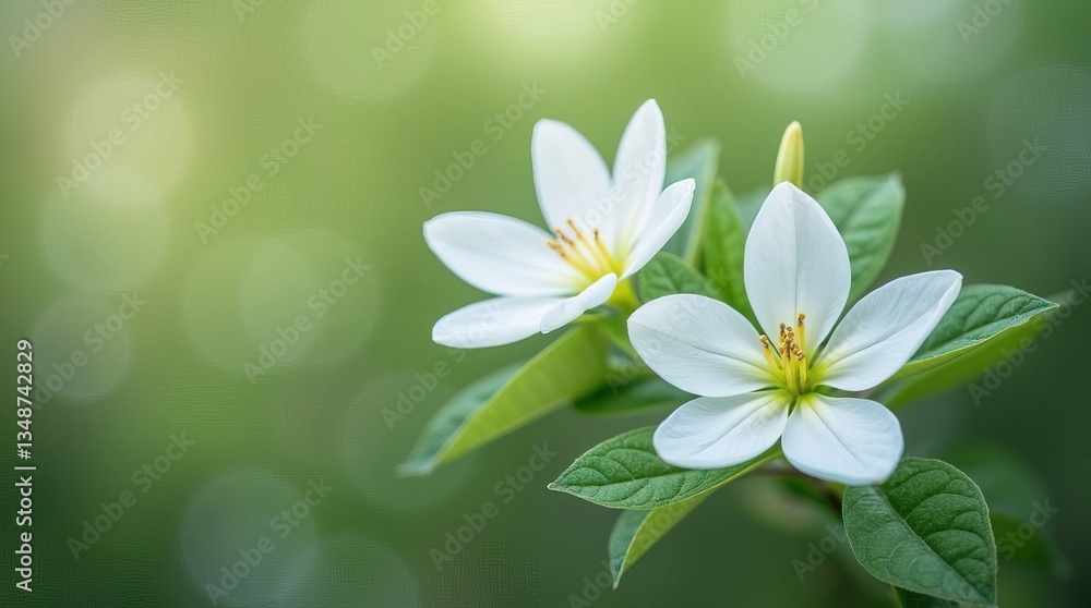 Banner for springtime. A vibrant springtime background, fresh white flowers and green blur background, seasonal theme. Banner for springtime. A vibrant springtime background, fresh white flowers and green blur background, seasonal theme.