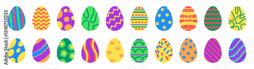 Pixel egg. Easter game. Icon retro cartoon, simple shape. Easter egg element, pixel art, 8 bits set. Colored symbol geometrical pattern, colourful ornamental sign. Vector garish isolated illustration