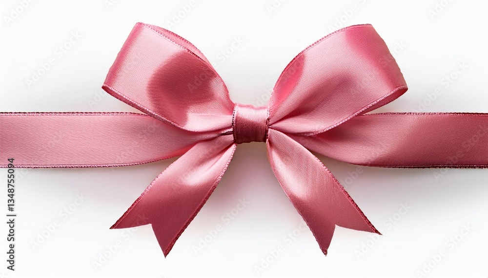 pink ribbon bow tied in knot for present wrapping isolated on obvious historical past pink ribbon bow tied in knot for present wrapping isolated on obvious historical past