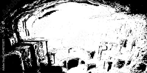 Subtle halftone grunge urban texture vector. Abstract mild textured effect. Vector Illustration. Distressed overlay texture. Grunge background.