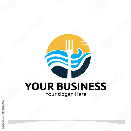 Wallpaper Mural Modern and minimalist fork logo design with a touch of elegance. Ideal for branding food services, catering companies, or any business in the culinary industry. Vector format included Torontodigital.ca