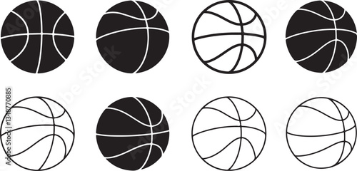 Basketball icon vector for web and mobile app. Basketball ball sign and symbol