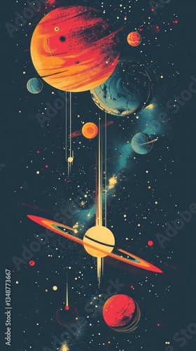 Fototapeta Naklejka Na Ścianę i Meble -  Galaxy planet space astronomy.