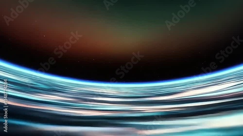Blue abstract waves with water ripples and light texture