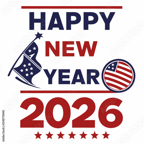 Wallpaper Mural Bold Red, White, and Blue New Year 2026 Torontodigital.ca