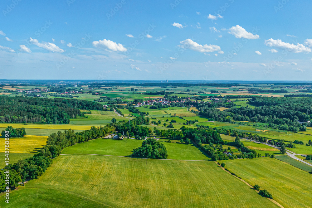 Ausblick auf das Egau-Tal rund um den Erholungsort Dischingen in der Schwäbischen Alb