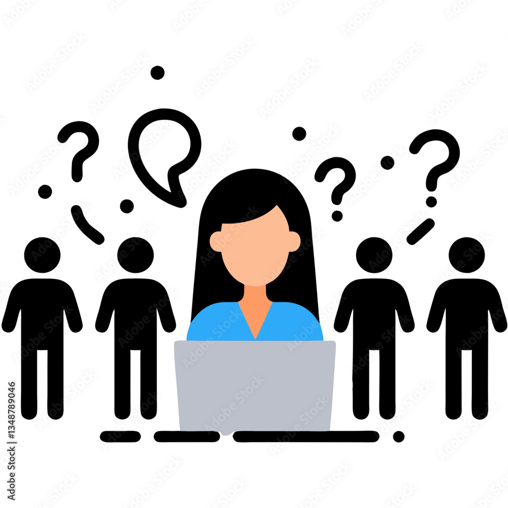 man and woman with question man and woman with question