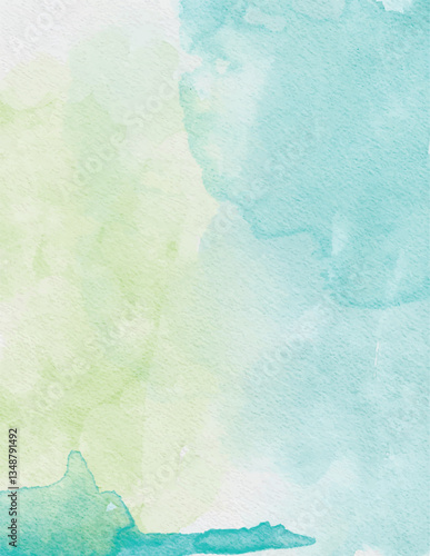 Blue green watercolor background, Abstract blue and green watercolor background, Abstract paint gradient, Beautiful Blue and green Watercolor Background, blue watercolour paper texture background
