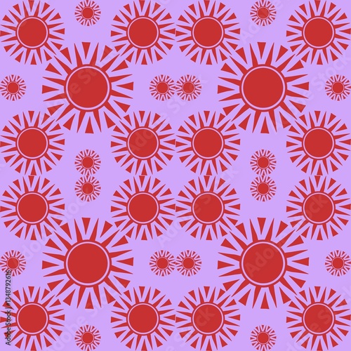 Solar Burst, Abstract Sun Pattern