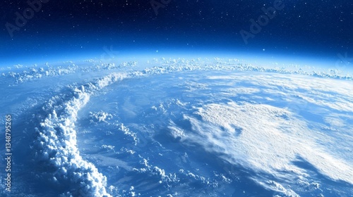 Wallpaper Mural Detailed visualization of the ozone layer's role in shielding Earth from harmful radiation. Torontodigital.ca