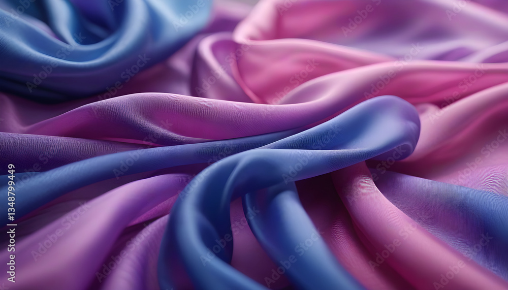 Obraz premium Surreal Flowing Fabric Art – Photorealistic Translucence in 8K