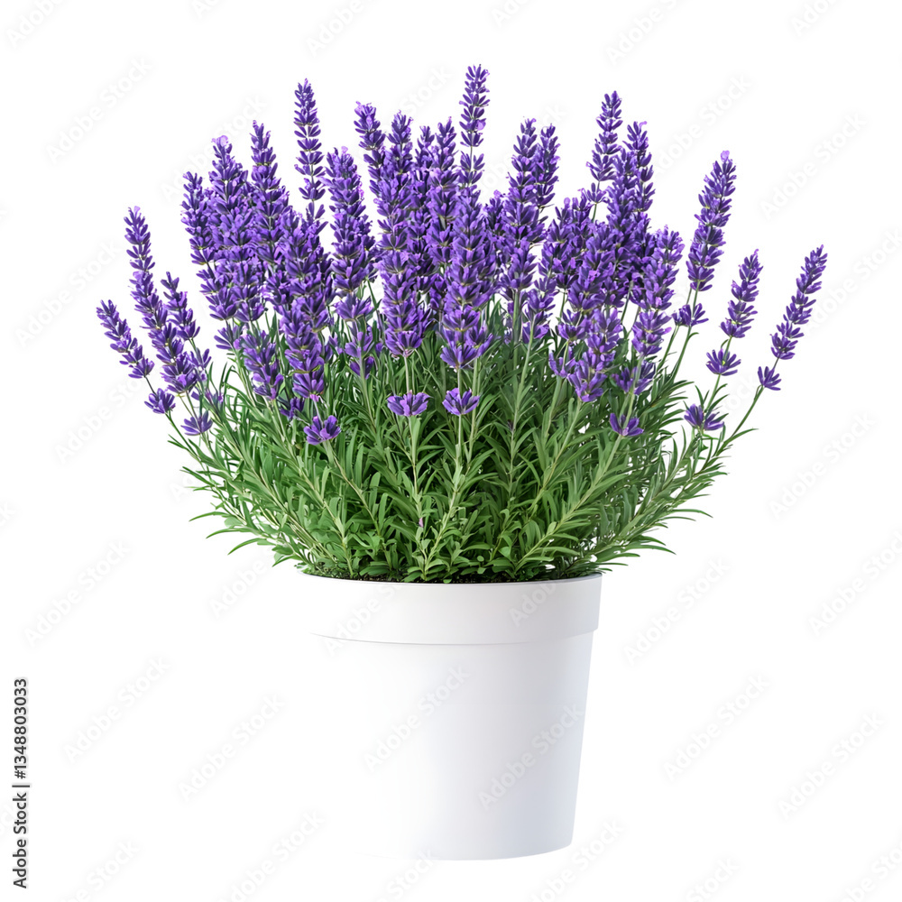 Highly detailed lavender plant in a white plastic pot long title A lush vibrant lavender plant with Highly detailed lavender plant in a white plastic pot long title A lush vibrant lavender plant with