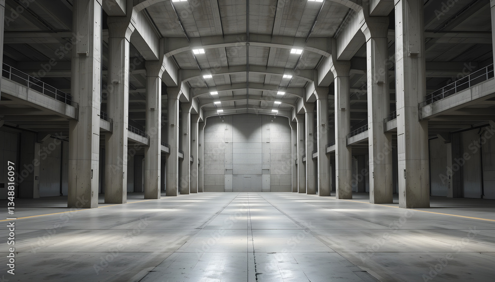 Warehouse Interior | Large, Open Concrete Structure Warehouse Interior | Large, Open Concrete Structure