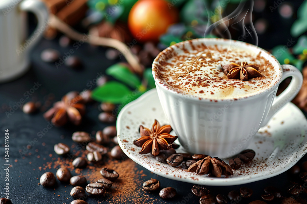 Worker is working in coffee roasting shop and checking coffee quality, Generative AI Worker is working in coffee roasting shop and checking coffee quality, Generative AI