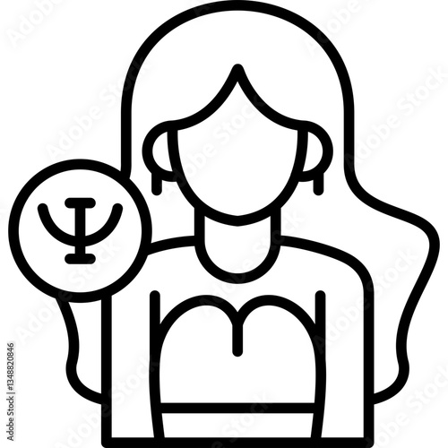 Psychologist Icon Vector Element