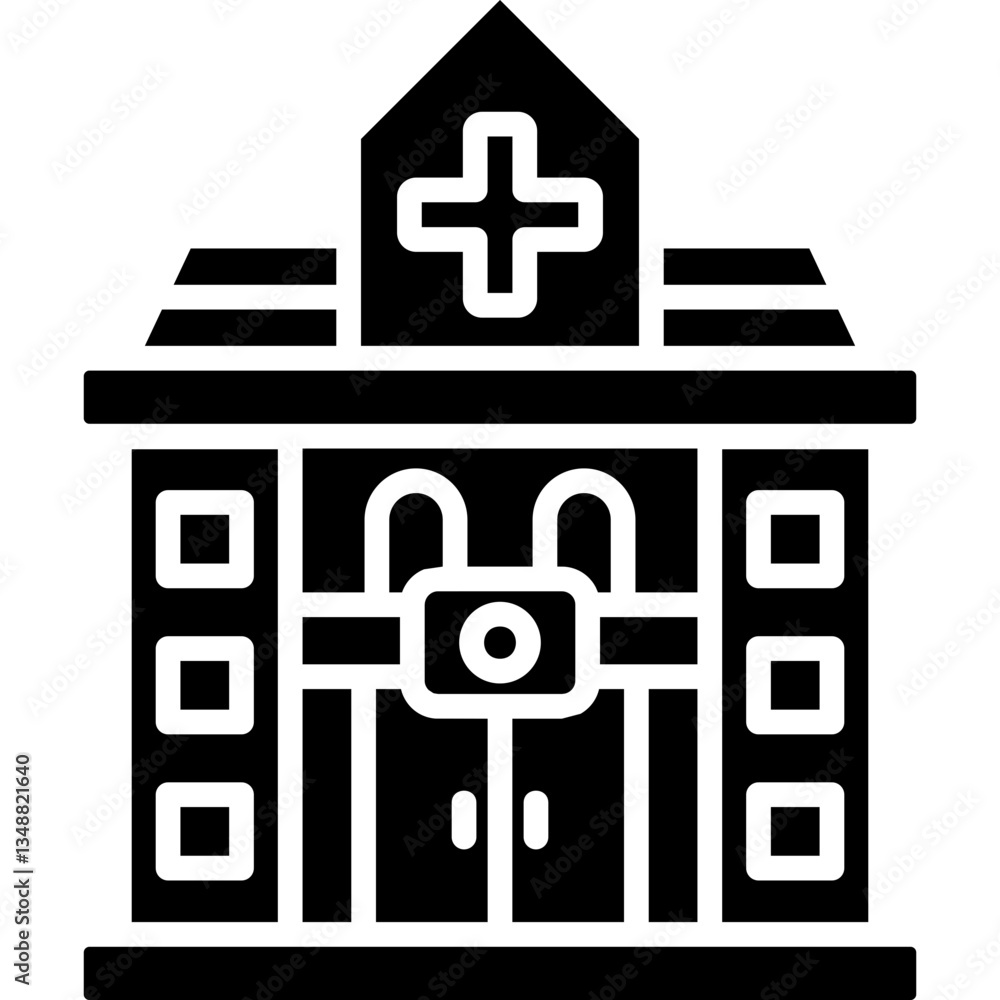 Obraz premium Hospital Icon Vector Element