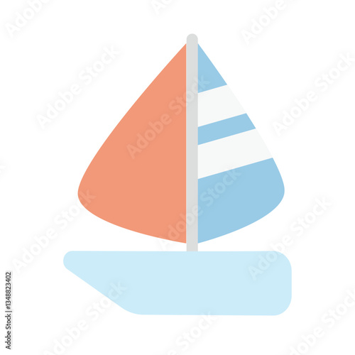 ヨットのイラスト：海と冒険のベクター素材 - Yacht Illustration: Sea and Adventure Vector Material