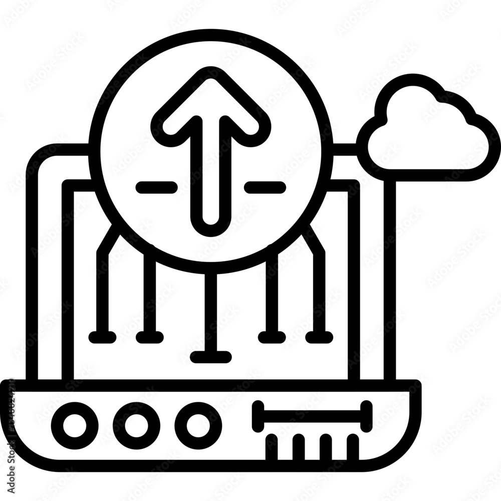 Upload Icon Vector Element Upload Icon Vector Element