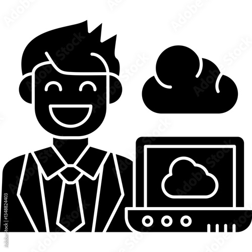 Cloud Service Icon Vector Element
