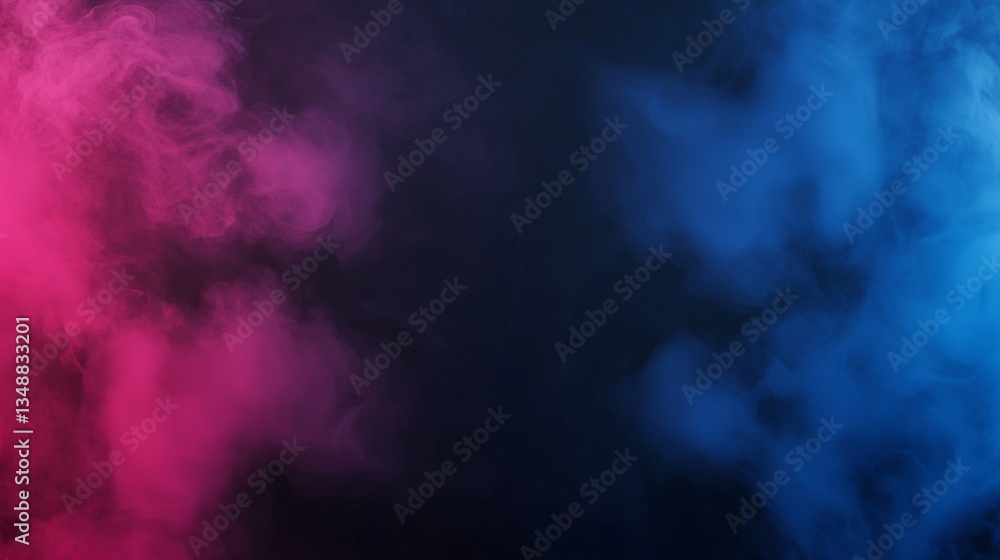Obraz premium Abstract Pink and Blue Smoke Clouds Background Texture Design