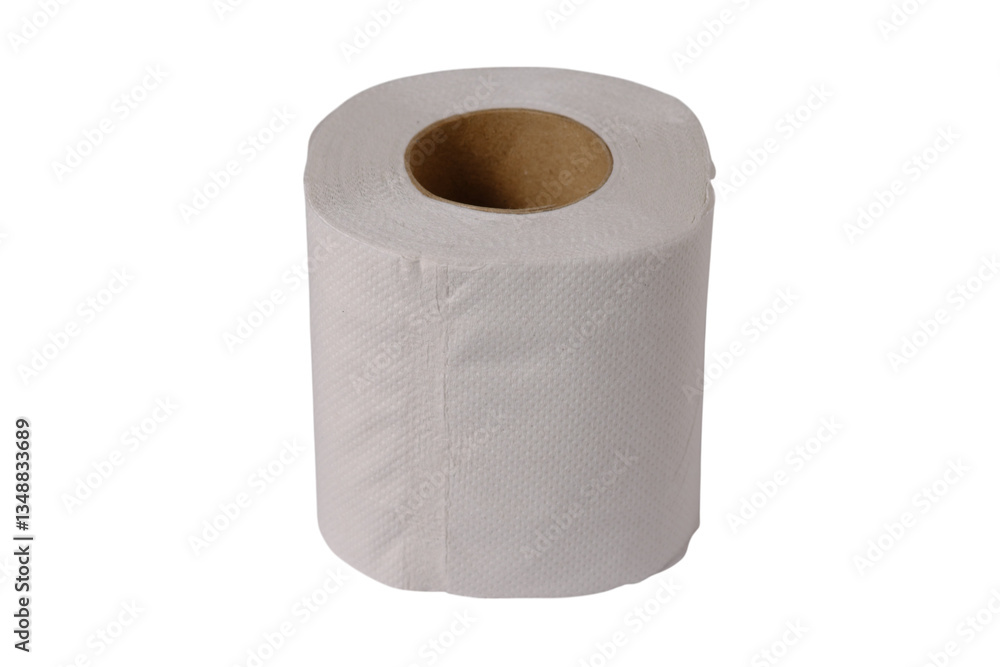 single white toilet paper roll isolated on transparency background single white toilet paper roll isolated on transparency background