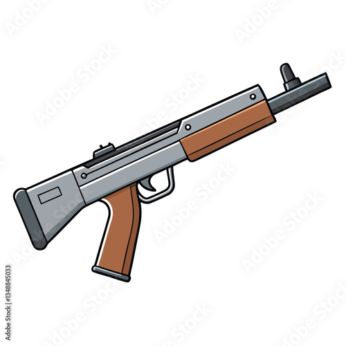 Steyr Scout gun , police weapon vector design, military vector design illustration.