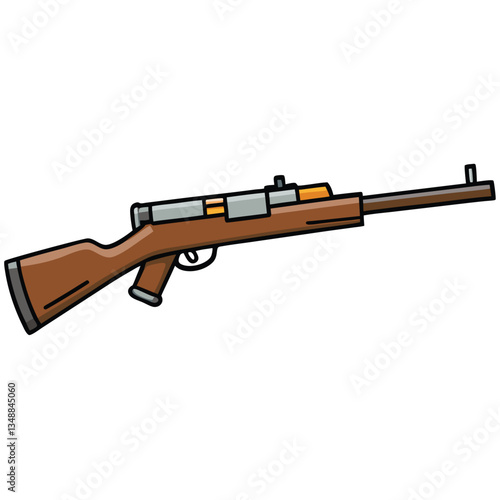 Steyr Scout gun , police weapon vector design, military vector design illustration.