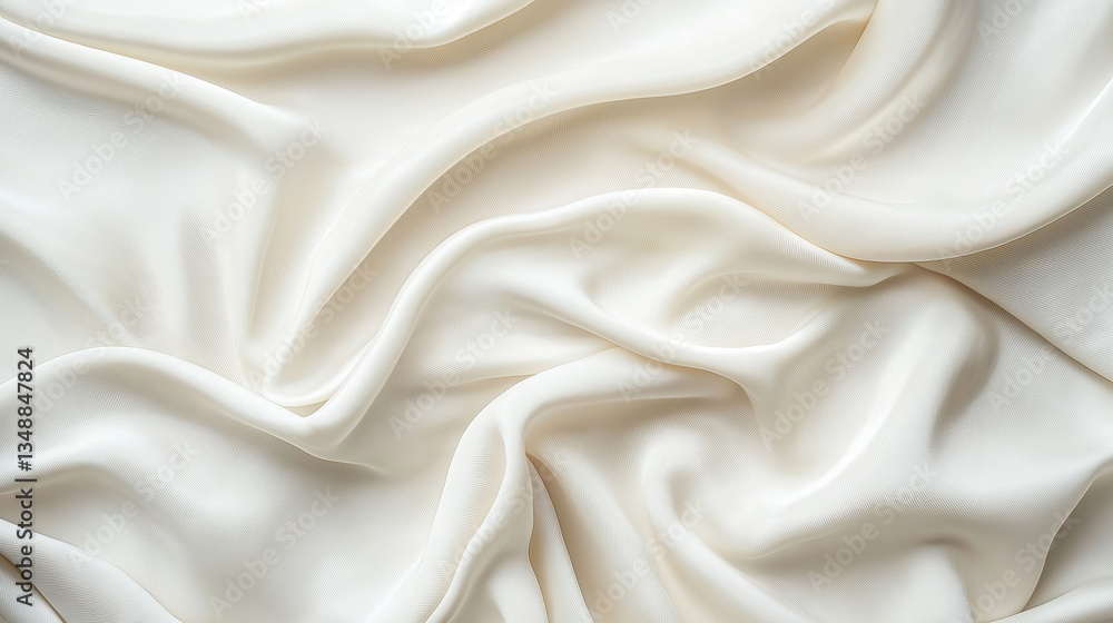 Close-up of a white fabric with a smooth and elegant texture. the fabric appears to be made of a silky or satin-like material, with a subtle sheen that catches the light. Close-up of a white fabric with a smooth and elegant texture. the fabric appears to be made of a silky or satin-like material, with a subtle sheen that catches the light.