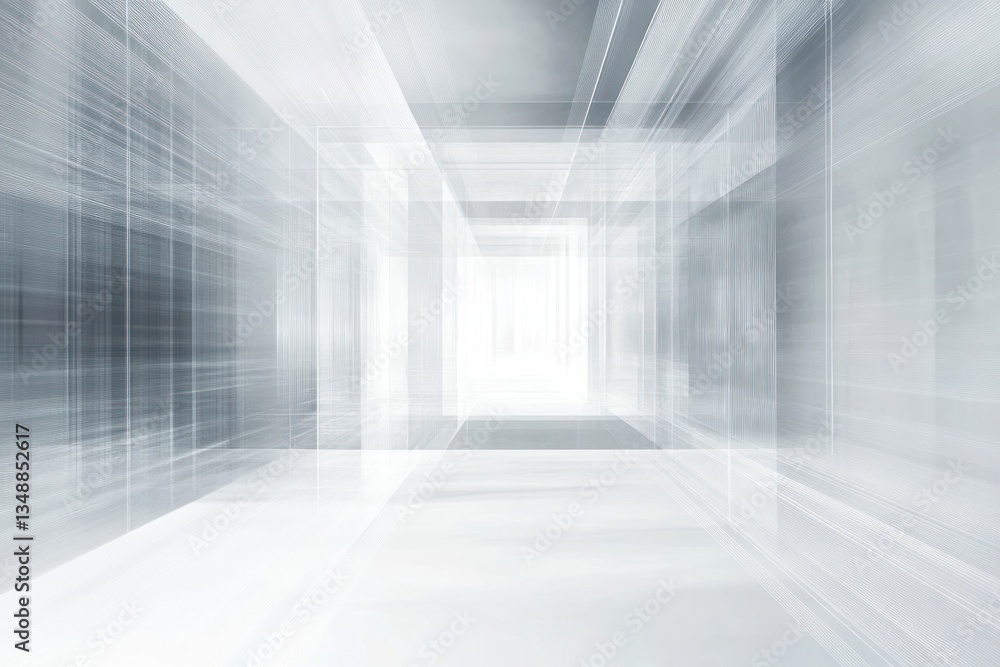 Geometric technology background architecture corridor abstract. Geometric technology background architecture corridor abstract.
