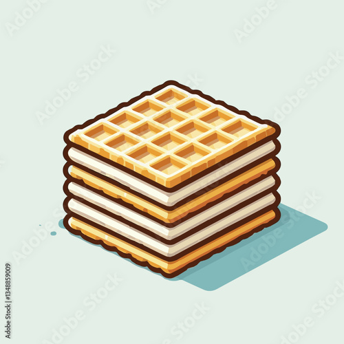 food, waffle, dessert, breakfast, background, pastry, sweet, snack, delicious, illustration, homemade, lunch, tasty, crispy, bakery, fresh, white, baked, meal, belgian, wafer, cream, cake, golden, str