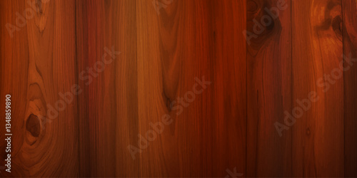 High gloss lacquered wood, deep rich brown color, reflective surface, natural grain texture, retro aesthetic, polished wood panels, vintage-inspired wood, elegant brown wood planks, glossy finish, tim