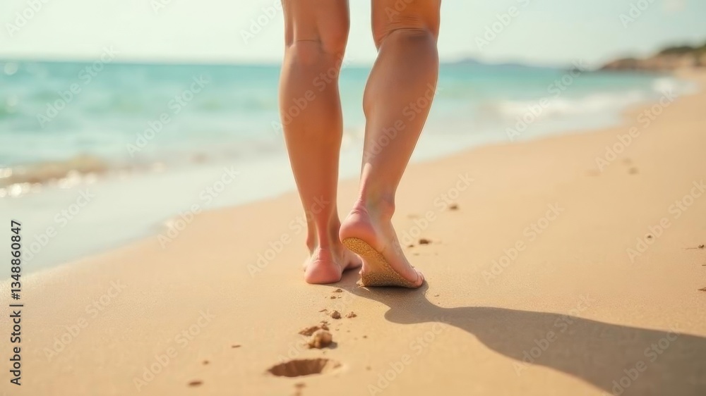 feet leaving marks in the sand feet leaving marks in the sand