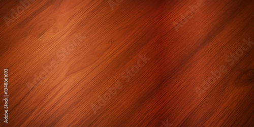 "A Stunning Close-Up of Glossy Lacquered Brown Wood Panels, With Deep Reflective Tones and Visible Natural Grain Patterns, Creating a Sophisticated and Retro-Inspired Wooden Backdrop"
