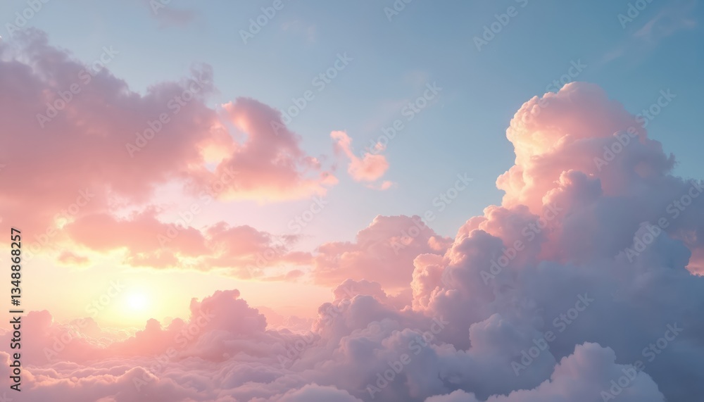Sunset sky with clouds in pastel colors. Blue, pink, orange shades. Romantic atmosphere, peaceful scene. Cloudscape, environment, nature landscape, heaven, sunrise. Background image for design, web, Sunset sky with clouds in pastel colors. Blue, pink, orange shades. Romantic atmosphere, peaceful scene. Cloudscape, environment, nature landscape, heaven, sunrise. Background image for design, web,